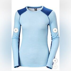 Helly Hansen Lifa Merino Baselayer Midweight Crew Women Small NWT